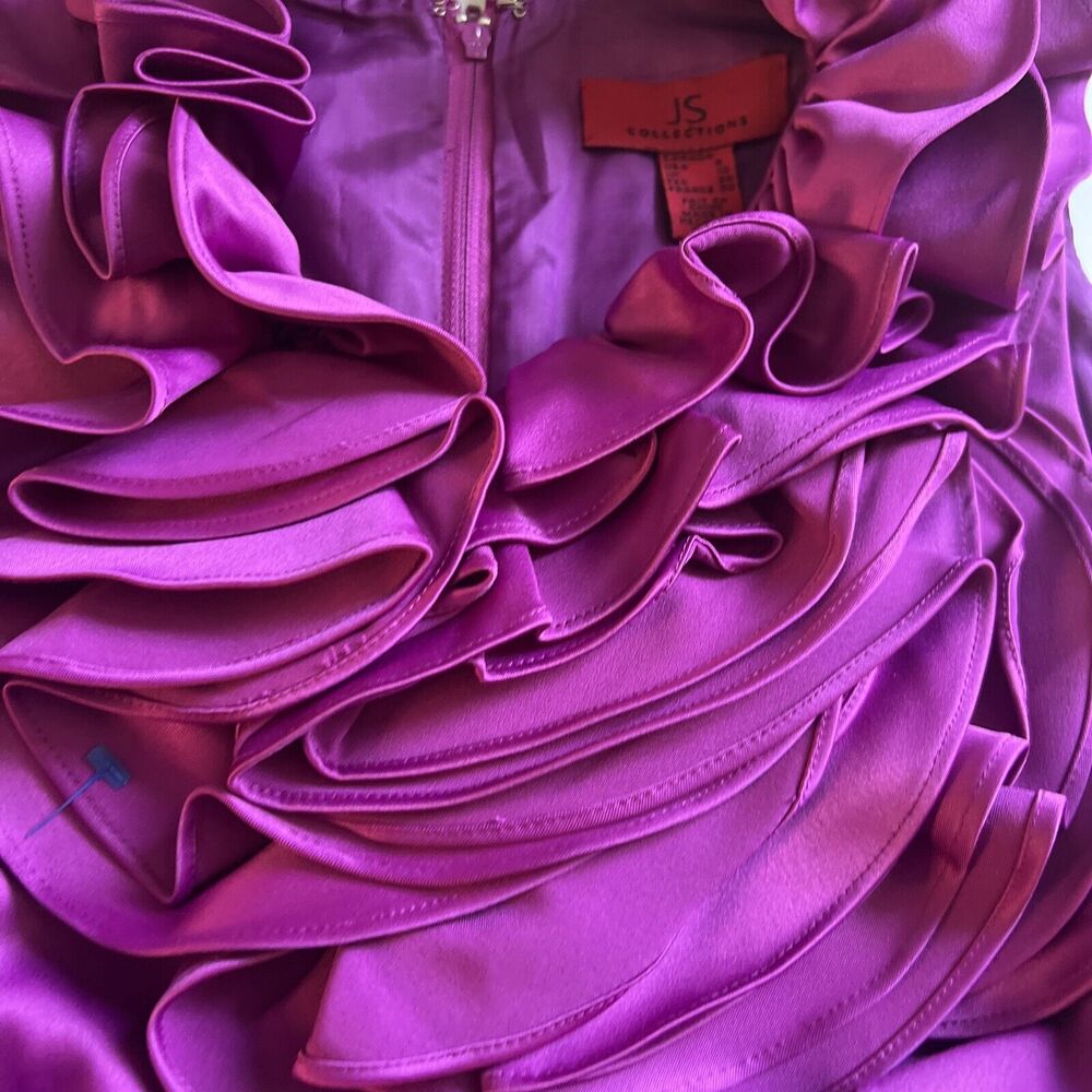 JS Collections Purple Ruffle Blouse - Picture 6 of 13